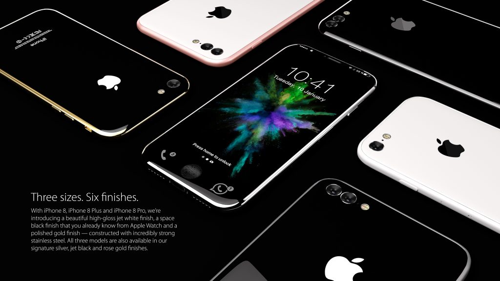 iPhone 8 koncept Colors