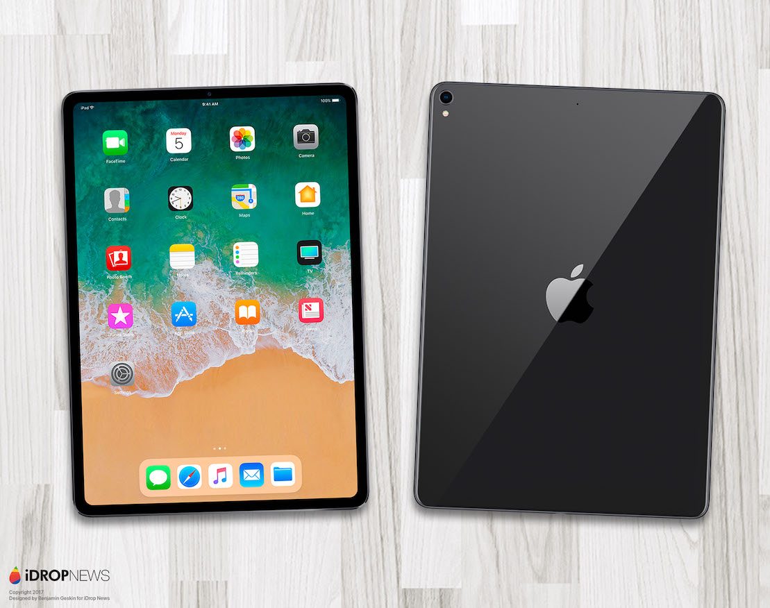 iPad Pro 2018 render