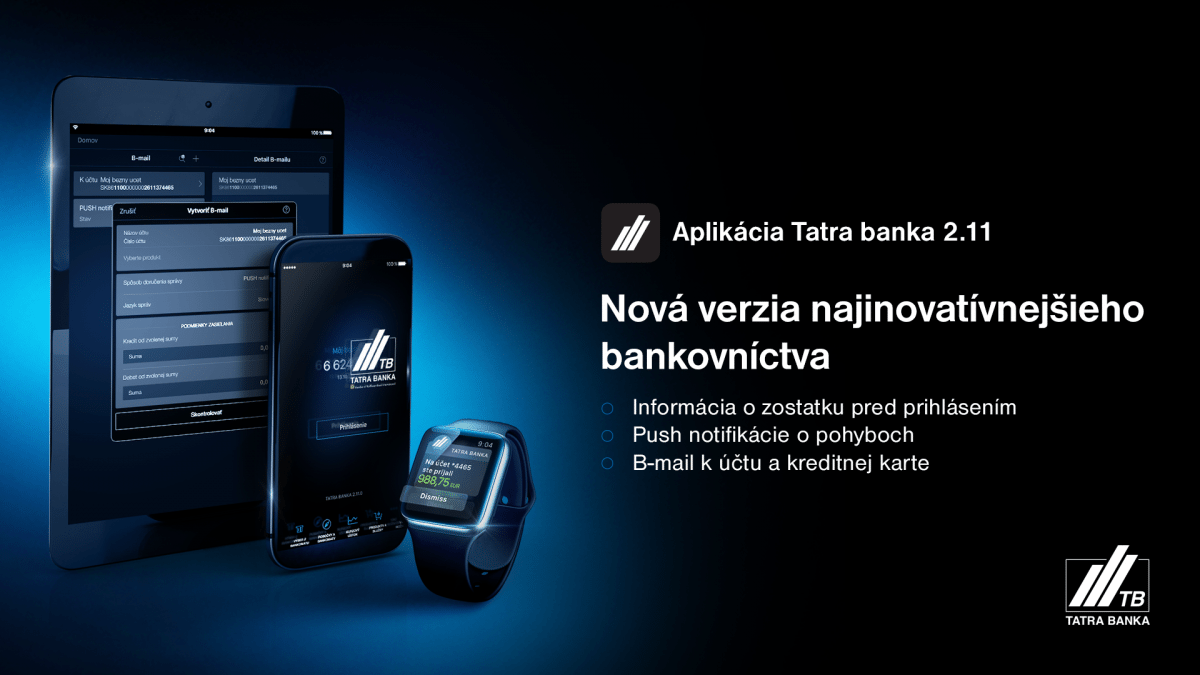 aplikácia Tatra banka