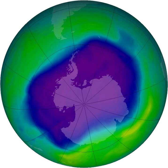 Ozónová diera v roku 2006 