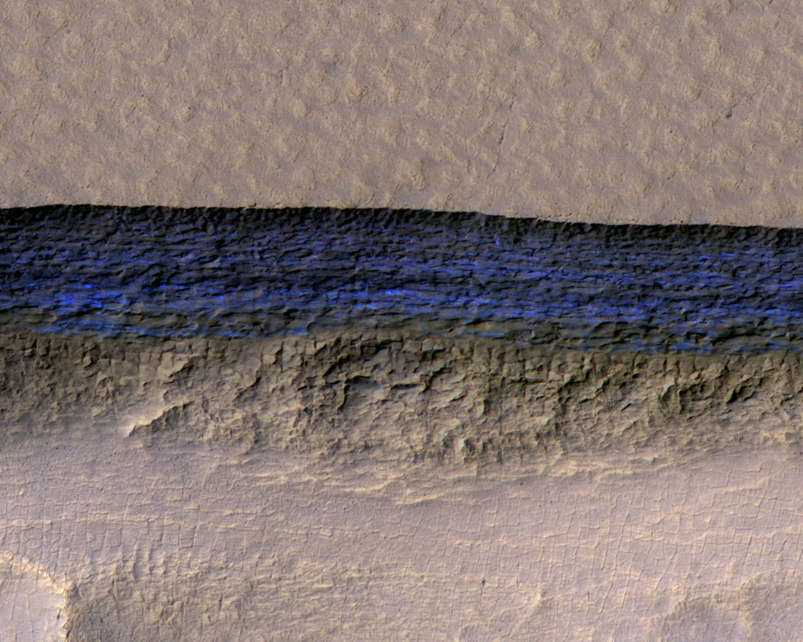 objavená voda na marse