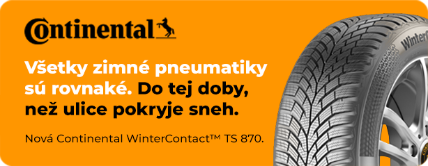 Reklama Continental: Všetky zimné pneumatiky sú rovnaké. Do tej doby, než ulice pokryje sneh.