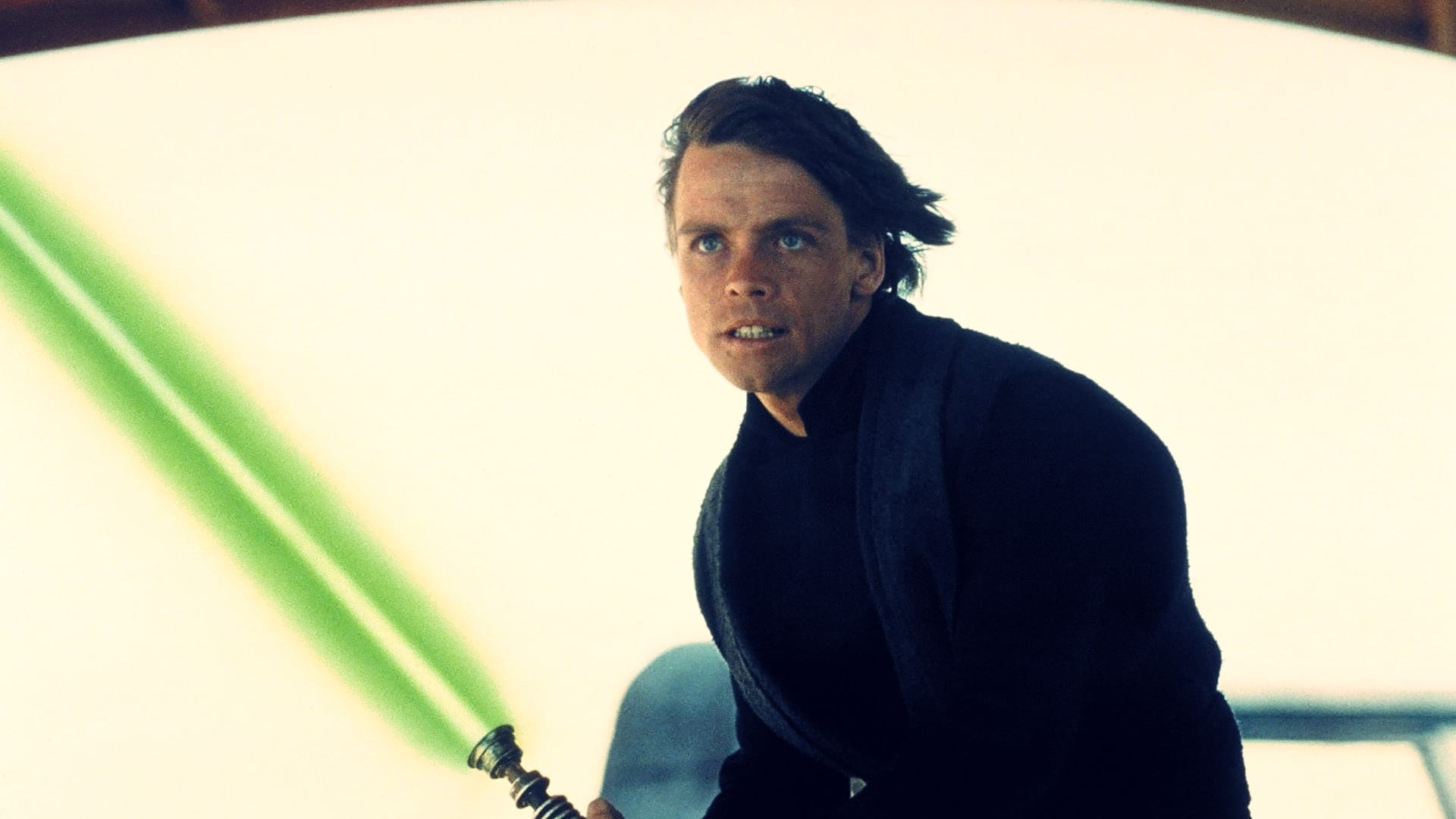 Luke Skywalker so svetelným mečom