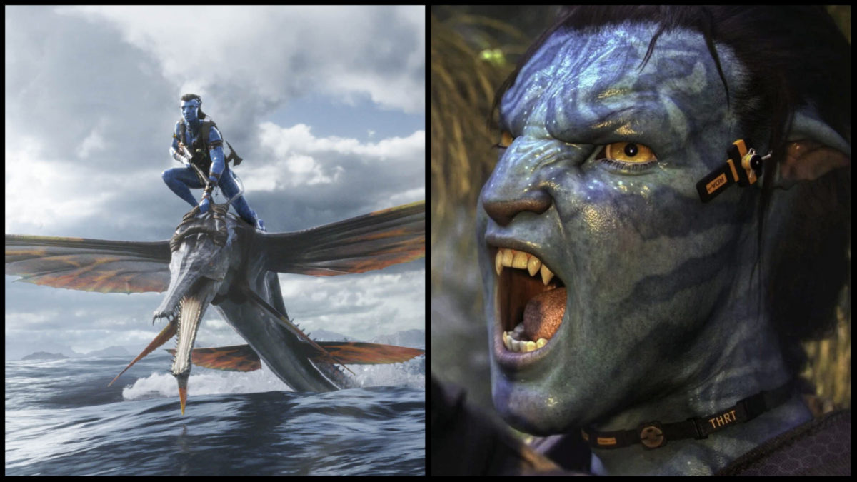 Na obrázku sa nachádzajú snímky z filmu Avatar: Cesta vody.