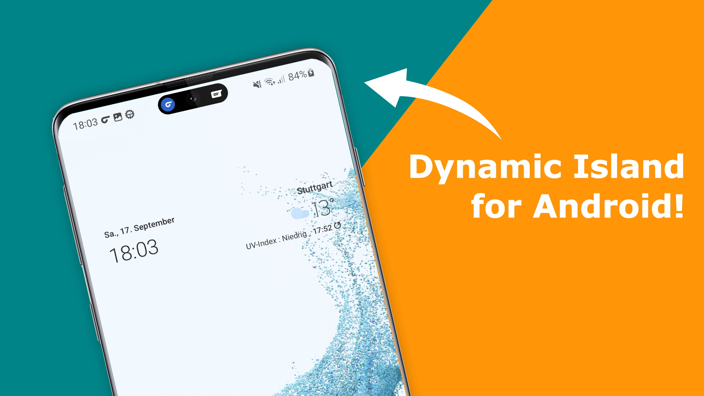 Kópia Dynamic Island pre Android