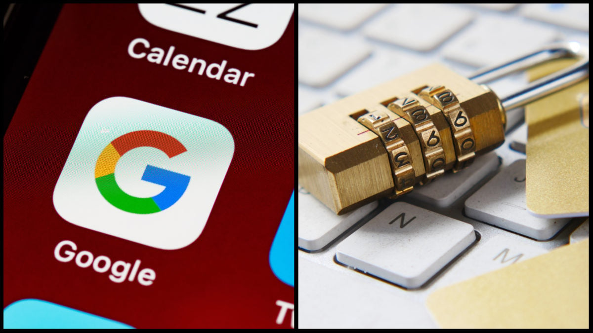 NA obrázku sa nachádza ikonka aplikácie Google a zámok, ktorý symbolizuje heslo.
