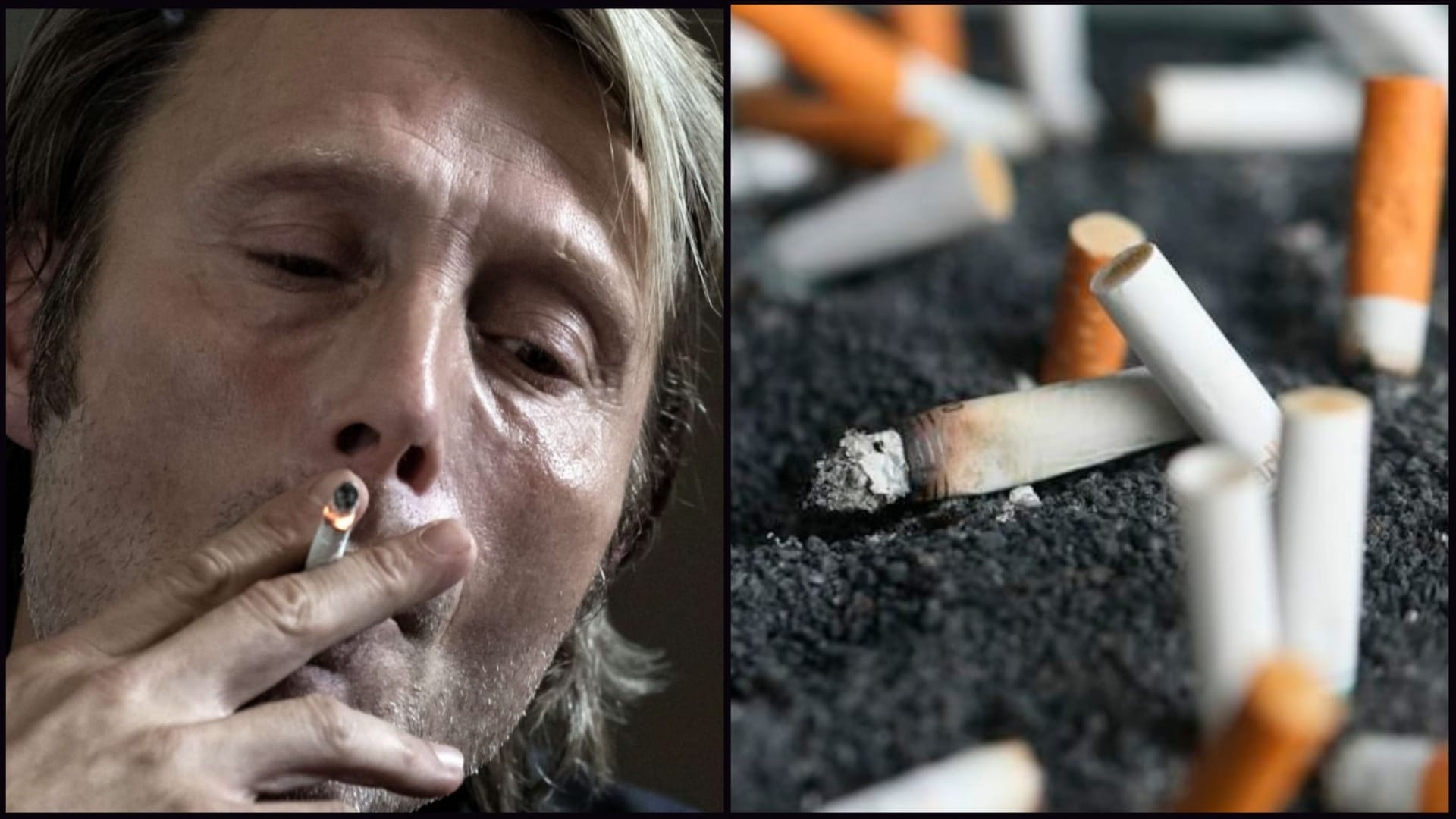 Mads Mikkelson fajčí vo filme a veľa špakov