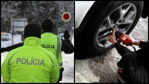 policajt a pneumatiky