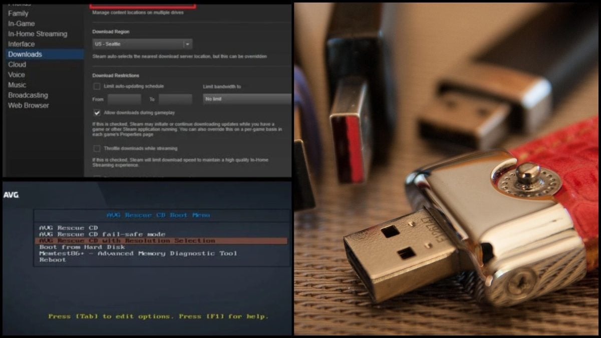 USB a screenshoty programov