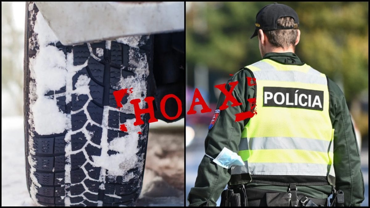 hoax pokuta pneumatiky polícia varuje