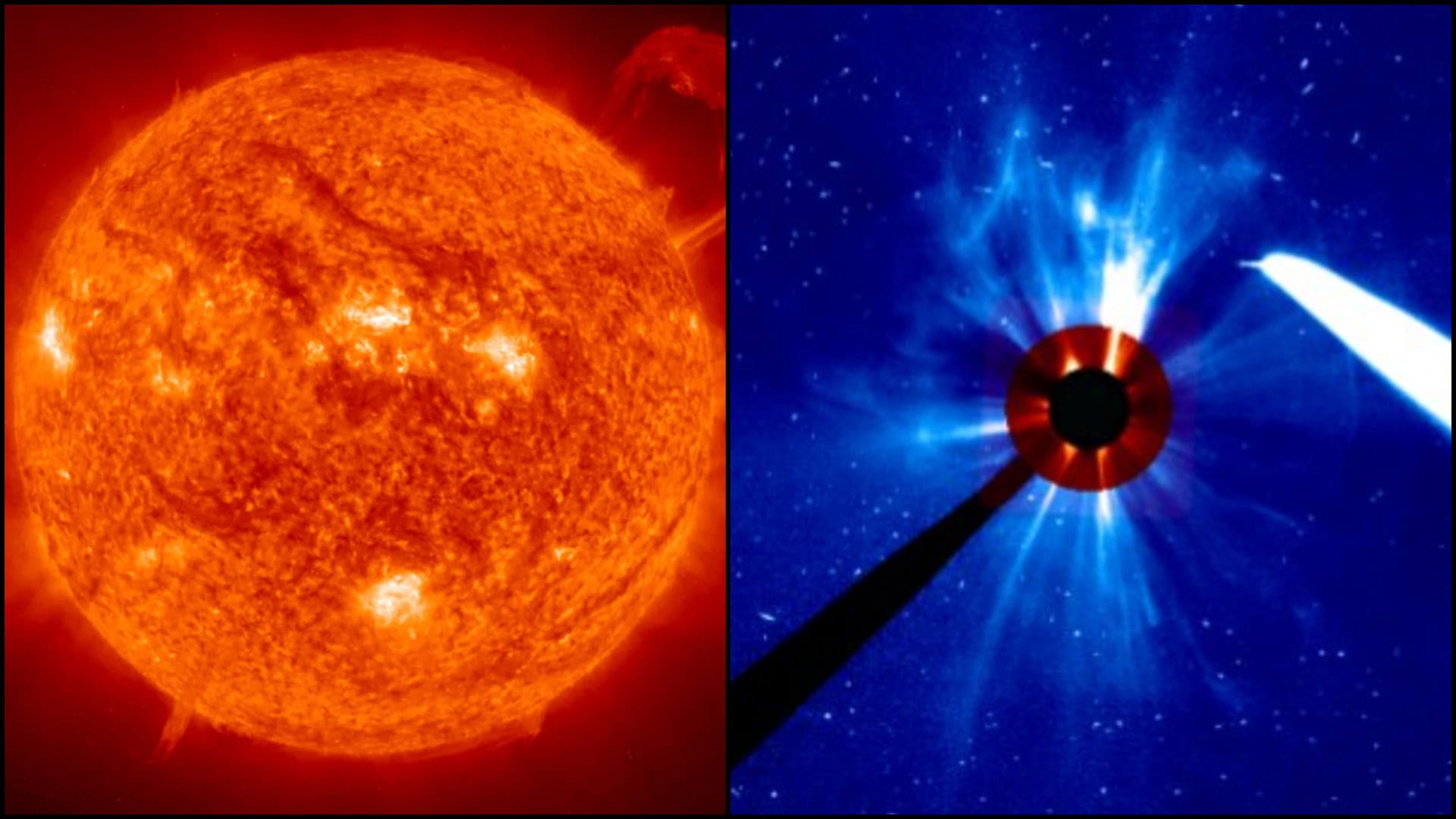 solárna búrka slnko zem