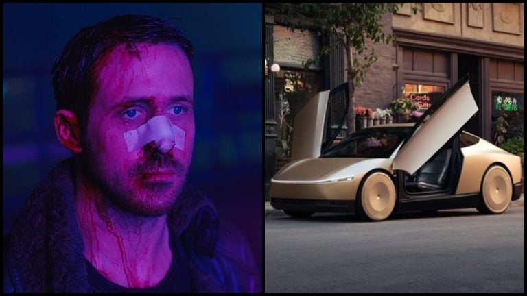 Tesla robotaxíky Blade Runner