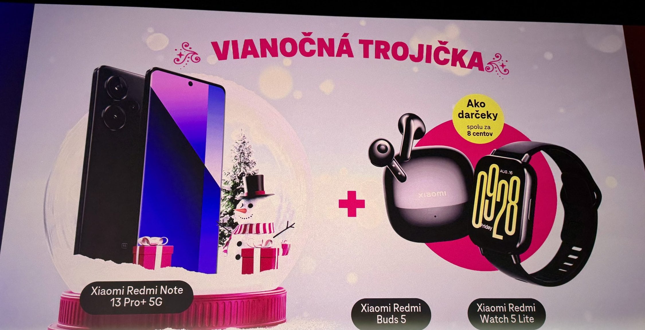 Telekom, trojičky, Vianoce