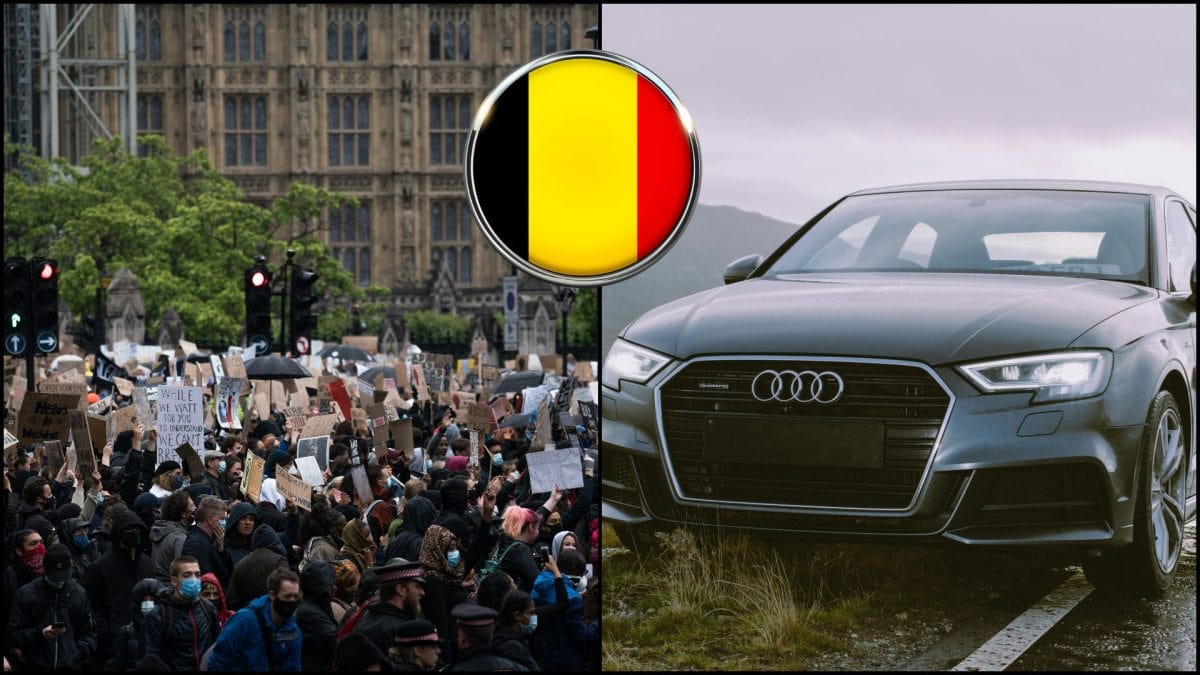 Audi, Belgicko, protest