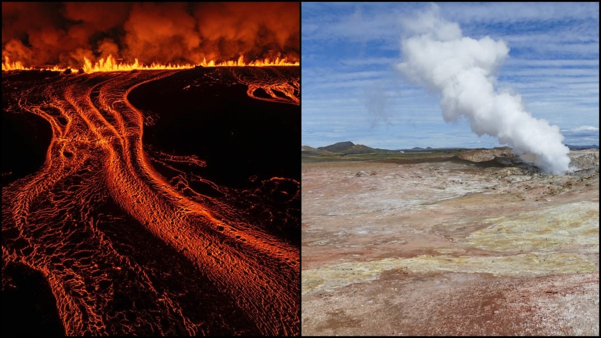 Reykjanes, sopka, láva