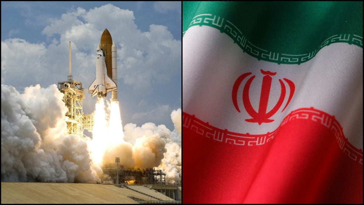 Irán, raketa, vlajka