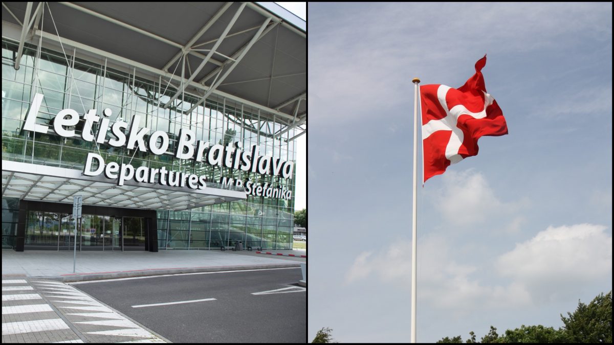letisko, Slovensko, Dánsko