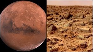 Mars, plantés, povrch