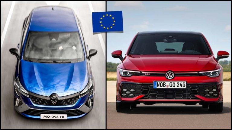 clio a golf a europska vlajka