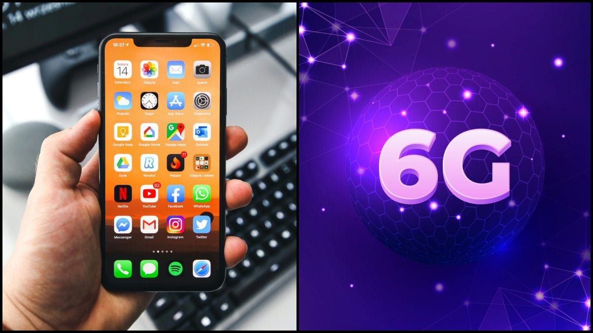 6G sieť a iPhone v ruke