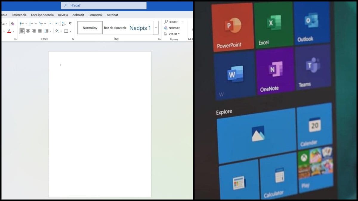 prázdna strana microsoft word a aplikácie microsoftu