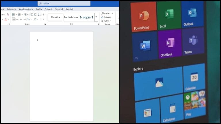 prázdna strana microsoft word a aplikácie microsoftu