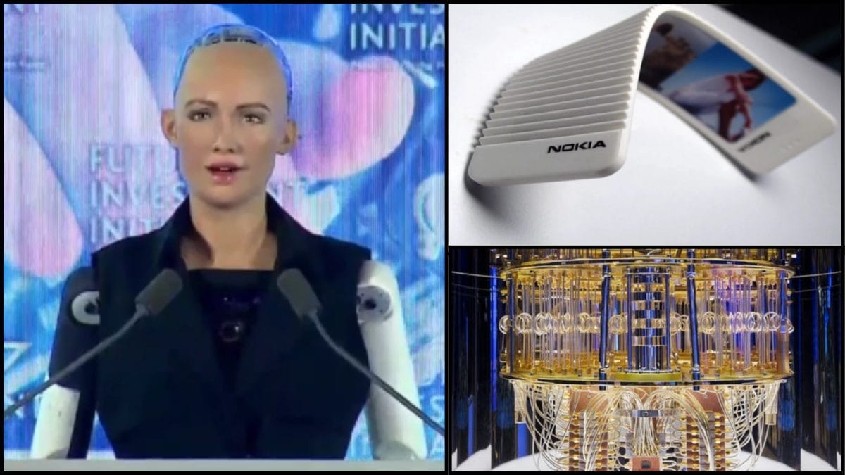 sophia robot nokia 888 a kvantový počítač