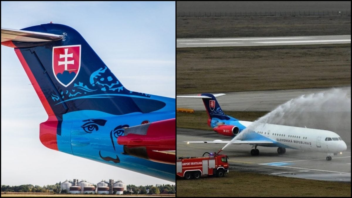 Po 34 rokoch odchádza do histórie. Legendárne slovenské lietadlo sa udržalo napriek krachu Vládny špeciál Fokker 100.