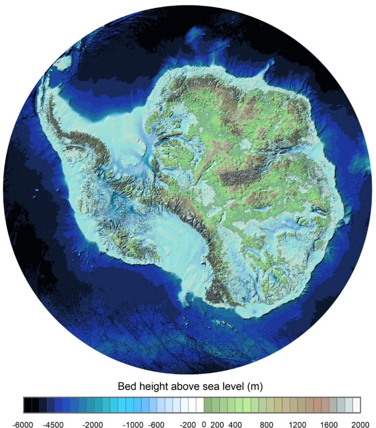 Mapa Antarktídy