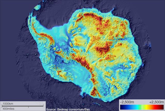 Mapa Antarktídy