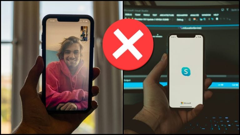 volanie cez Skype a mobil s logom Skype