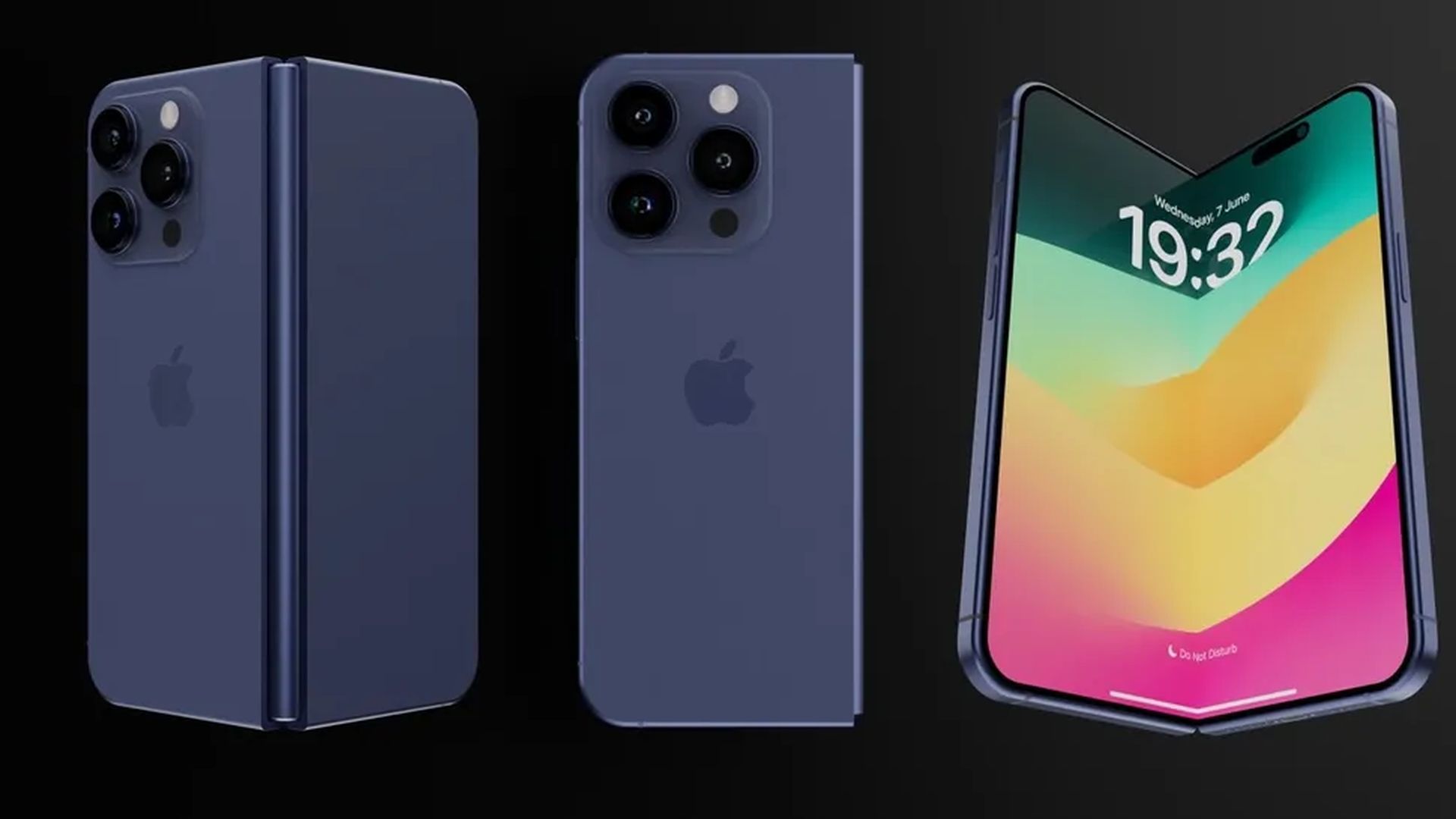 iPhone Fold druhy koncept