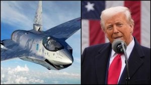 donald trump a stíhačka Ruska.