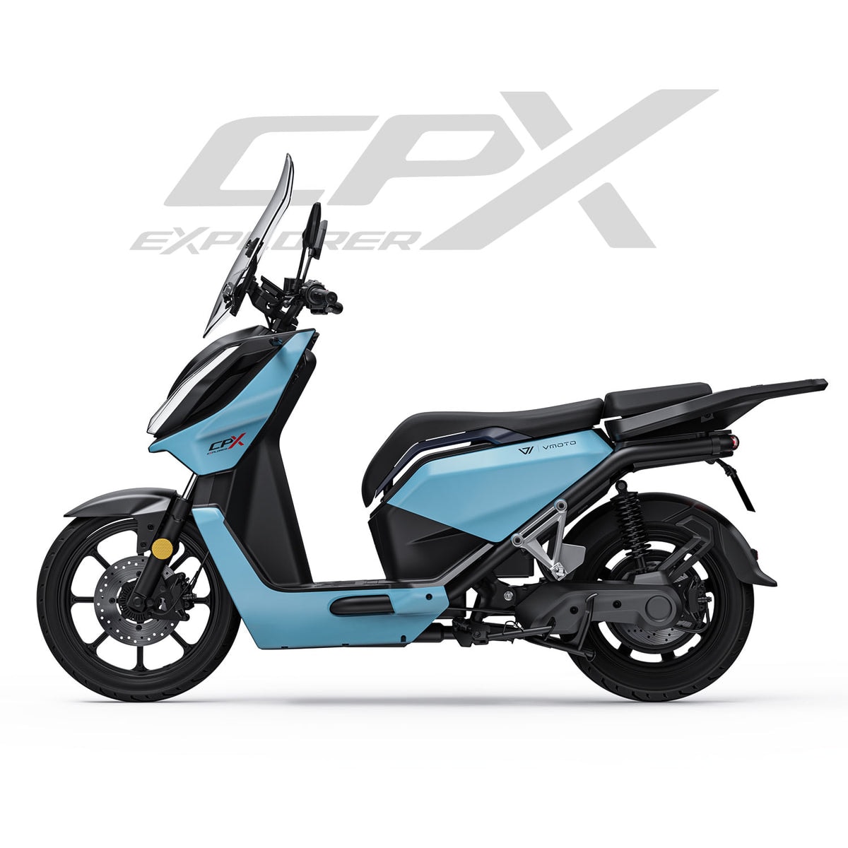 Elektrická motorka Vmoto CPX Explorer.