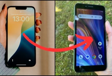 test iPhone vs Aligator S5550 Duo