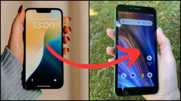 test iPhone vs Aligator S5550 Duo