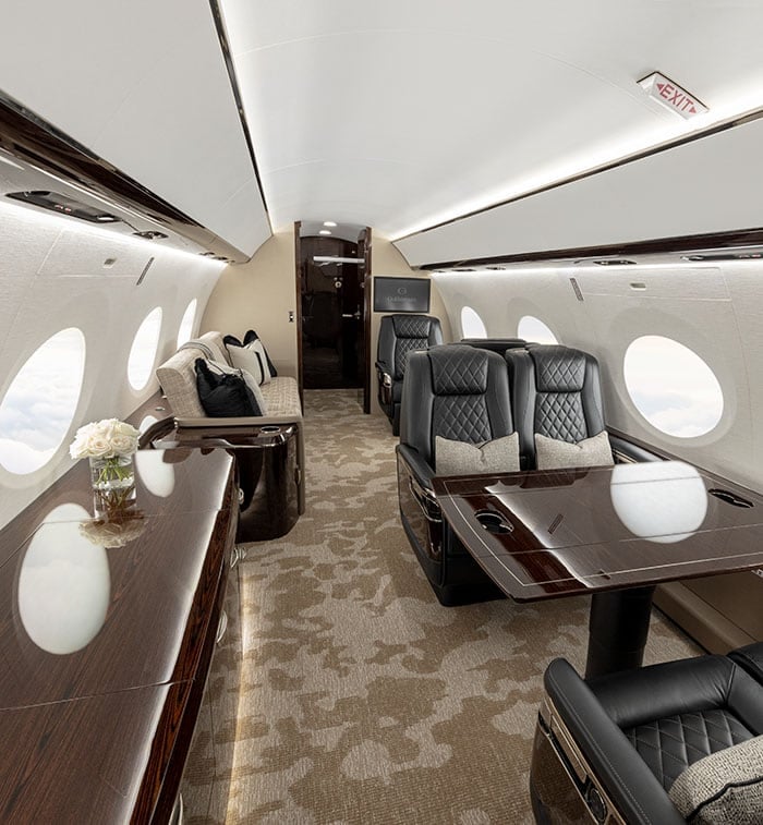 Gulfstream G800 interier
