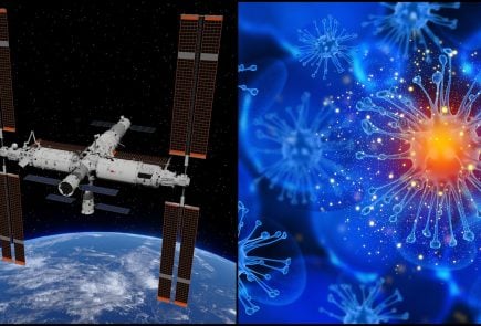 Mikrób na vesmírnej stanici Tiangong