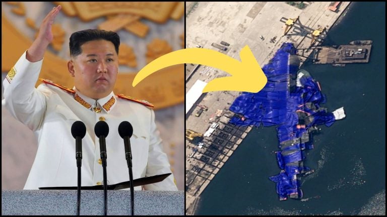 kim čong un a potopená loď