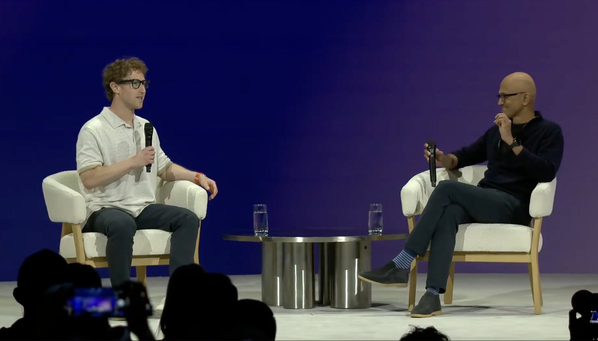 Mark Zuckerberg a Satya Nadella