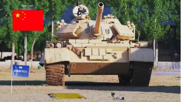 tank prešiel po batériách