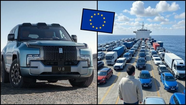 BYD Yangwang a loď s autami