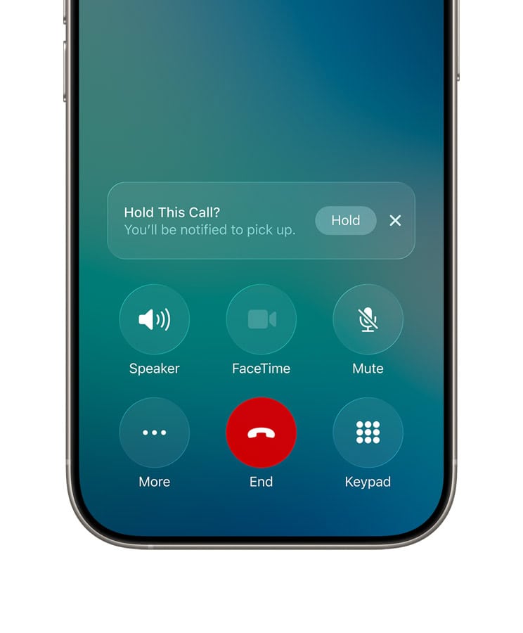 iOS 26 Hold Assist