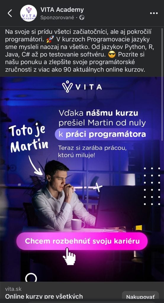 reklama na IT kurz