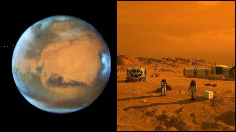 Mars a ilustrácia pobytu na Marse