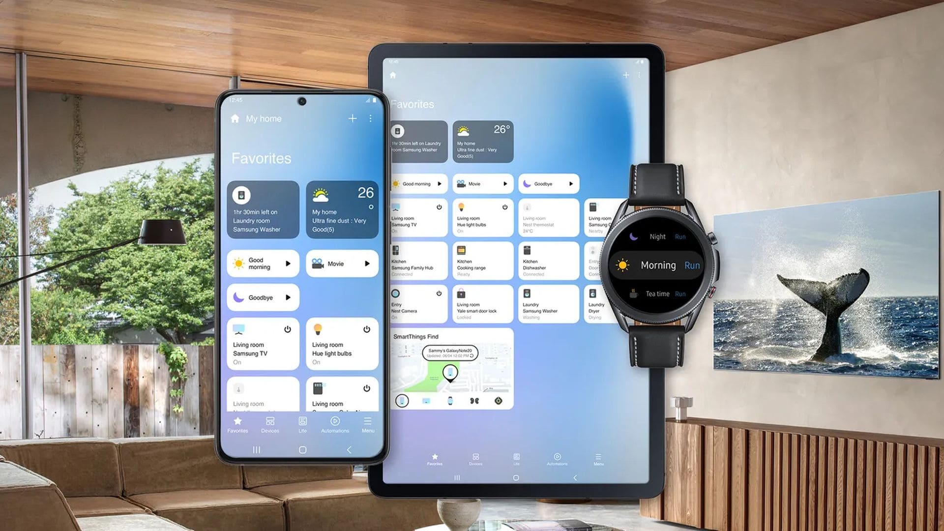 Samsung Smartthings na zariadeniach