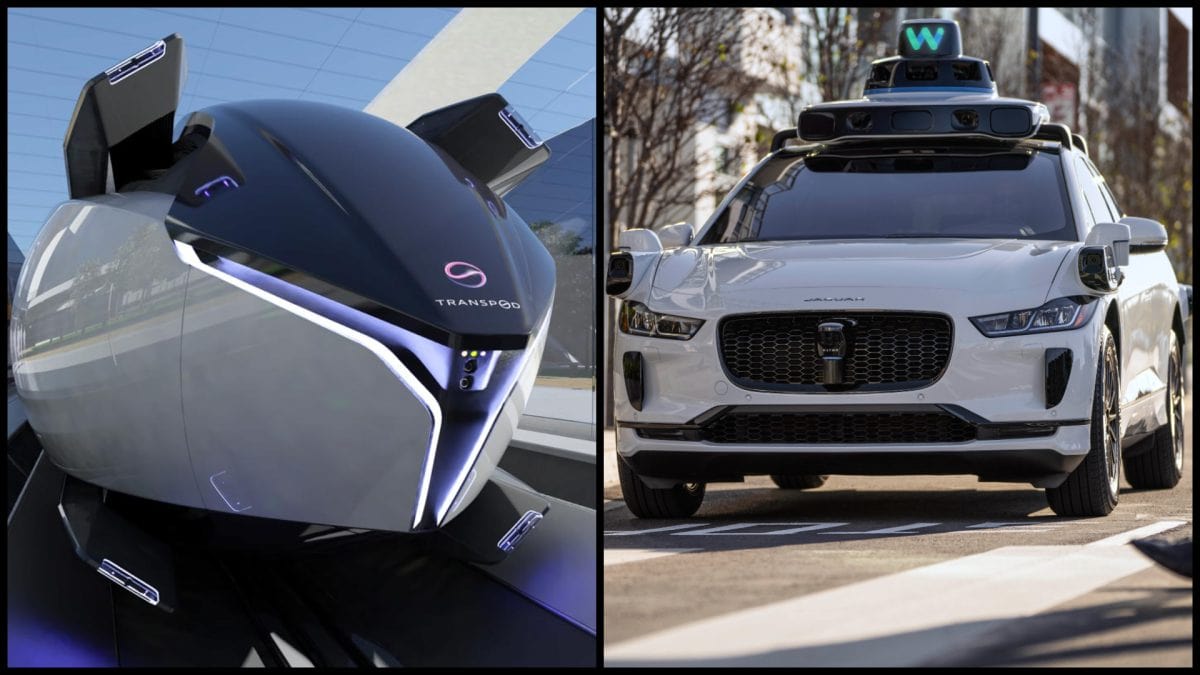 Waymo Transpod druhy dopdravy