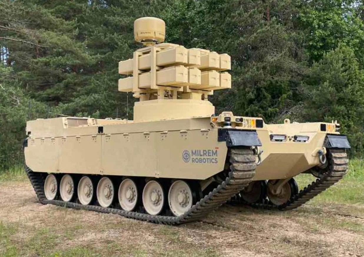robotická zbraň na lovenie tankov