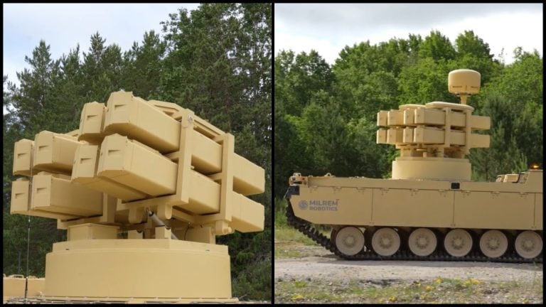robotická zbraň na lovenie tankov
