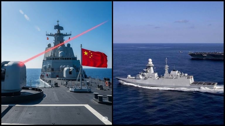 čínska vojenská loď zamierila laser na Nemcov